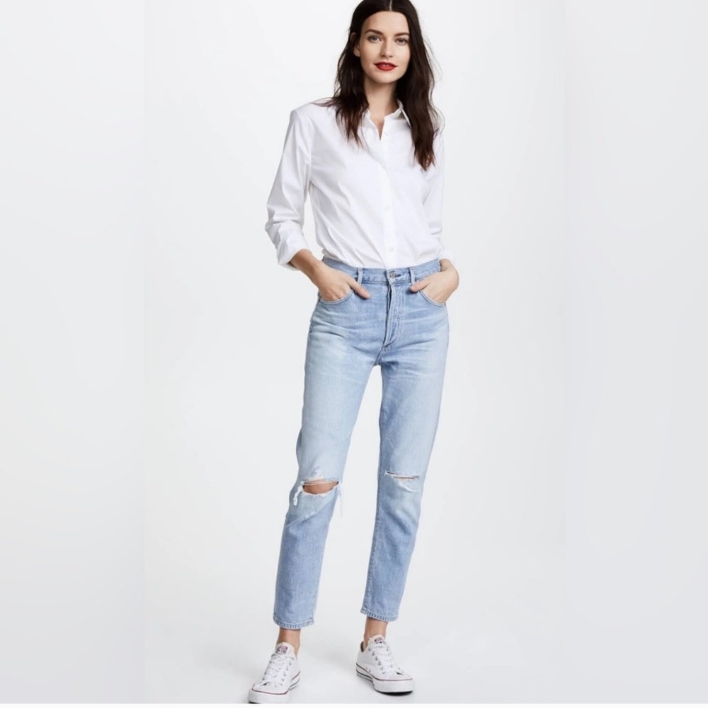 Citizens of Humanity Liya High Rise Classic Fit Crop Jeans Size 25